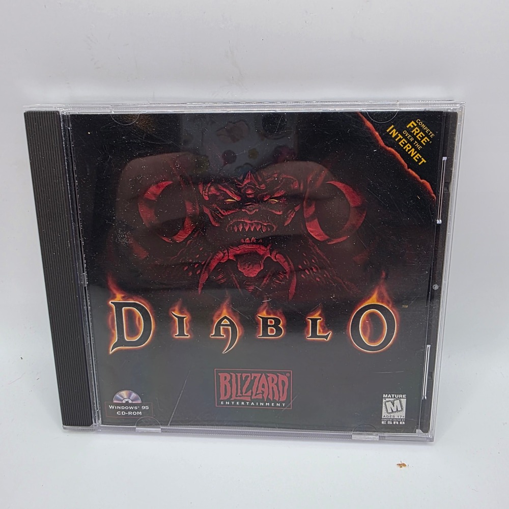 Blizzard Diablo PC 1996 Windows 95 CD-ROM Original Jewel Case Action RPG Vintage
